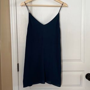Aritzia Minimalist Teal Mini Dress ECU